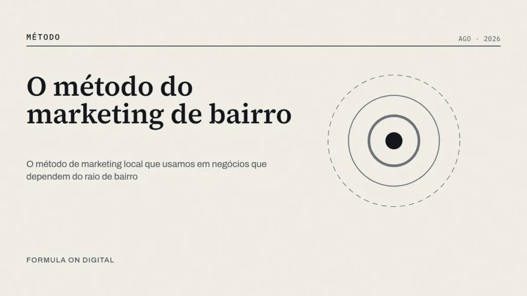 Três anéis concêntricos de espessura crescente ao redor de um ponto central, representando raio de atendimento local